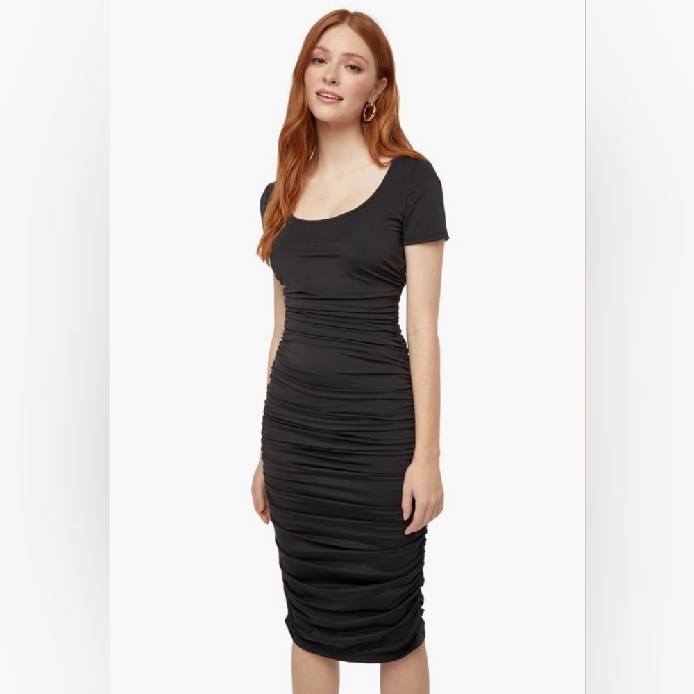 JustFab Midi Tummy Tamer Dress